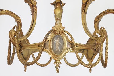 Lot 137 - A George III-style neoclassical gilt-brass lantern