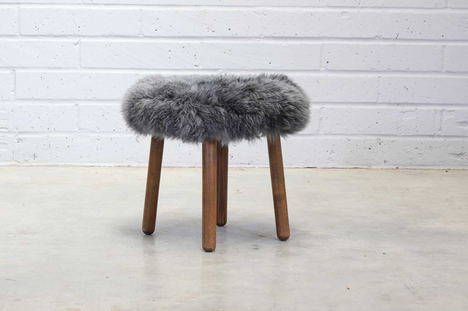 Lot 301 - A Danish beech and pine stool