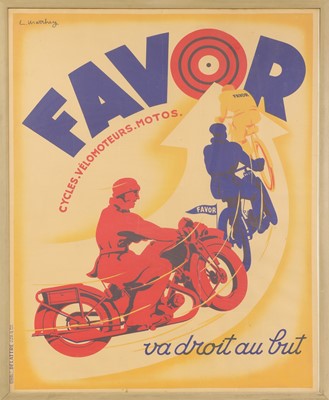 Lot 219 - A French motorcycle poster