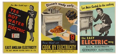 Lot 352 - Three East Anglian Electric Suppl Co. Ltd posters