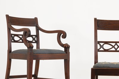 Lot 156 - A set of eight Regency mahogany dining chairs