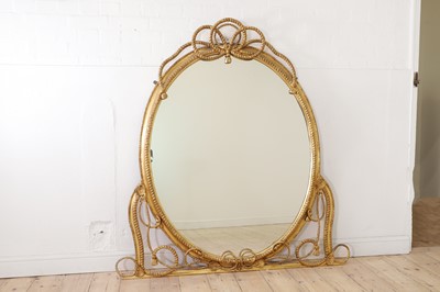 Lot 229 - A Victorian giltwood overmantel mirror