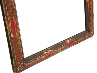 Lot 351 - A pair of lacquered mirrors