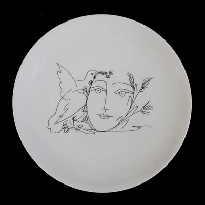 Lot 256 - A group of nine Limoges porcelain plates