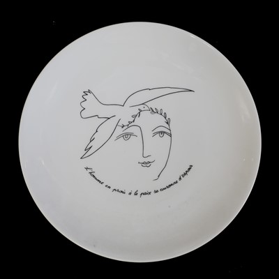 Lot 256 - A group of nine Limoges porcelain plates