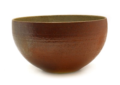 Lot 156 - A salt glazed studio pottery bowl