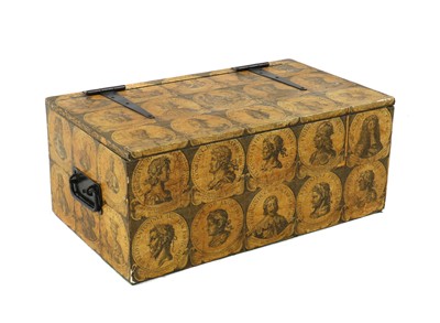 Lot 493A - A decoupaged chest