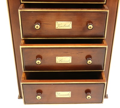 Lot 418 - A cherrywood chest of drawers