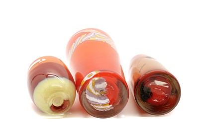 Lot 95 - A group of three Anthony Stern studio glass vases