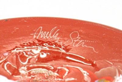 Lot 95 - A group of three Anthony Stern studio glass vases