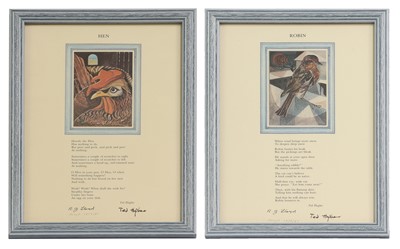 Lot 46 - Reginald James Lloyd (1926-2020) and Ted Hughes OM OBE FRSL (1930-1998)