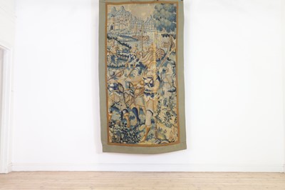 Lot 346 - A verdure tapestry fragment