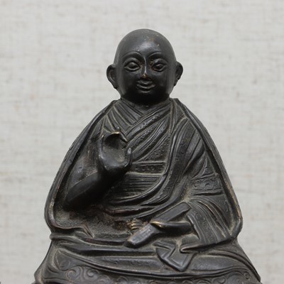 Lot 169 - A Chinese Sino-Tibetan bronze figure