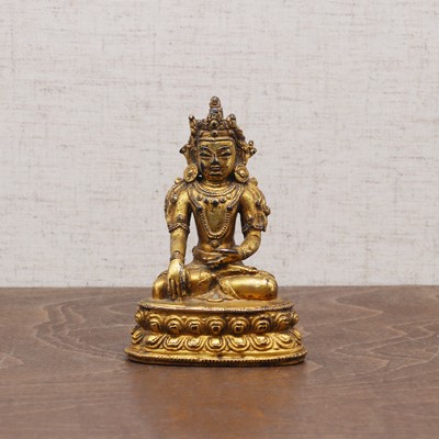 Lot 235 - A Chinese gilt-bronze bodhisattva