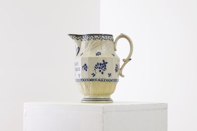Lot 6 - A George III pearlware jug
