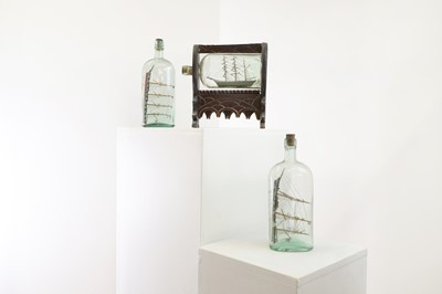 Lot 46 - A group of three ships in bottles