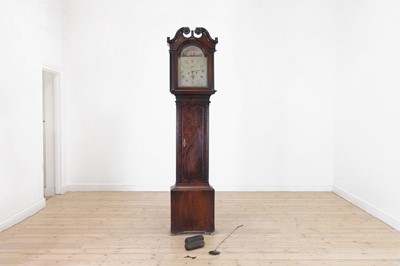 Lot 15 - A George III mahogany longcase clock