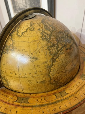 Lot 39 - A pair of terrestrial and celestial library globes by J & W Cary