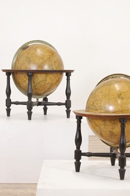 Lot 39 - A pair of terrestrial and celestial library globes by J & W Cary