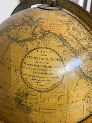 Lot 39 - A pair of terrestrial and celestial library globes by J & W Cary