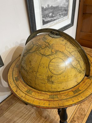 Lot 39 - A pair of terrestrial and celestial library globes by J & W Cary