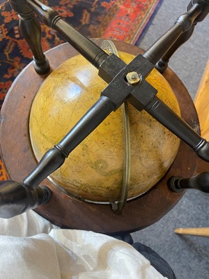 Lot 39 - A pair of terrestrial and celestial library globes by J & W Cary