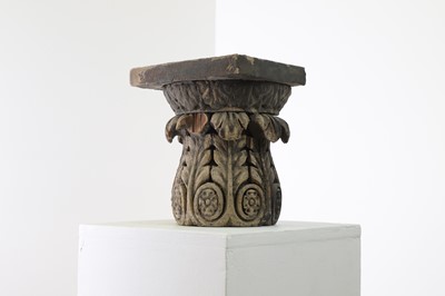 Lot 304 - A carved wooden corbel