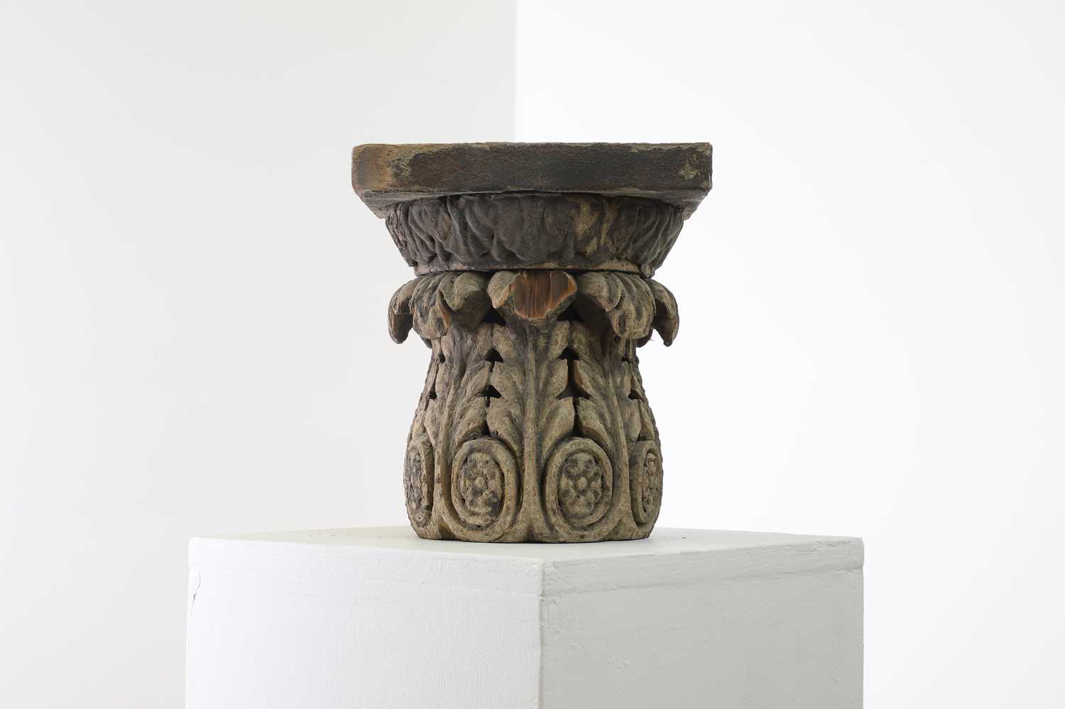 Lot 304 - A carved wooden corbel