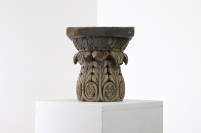 Lot 304A - A carved wooden corbel