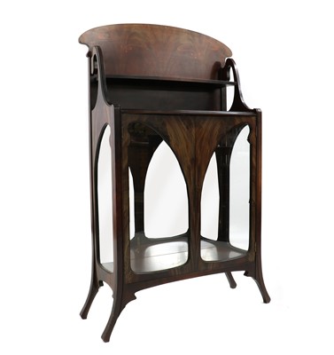 Lot 459 - An Art Nouveau mahogany display cabinet