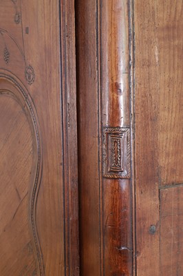Lot 459 - A Louis XV provincial chestnut armoire