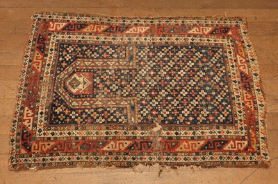 Lot 165 - ☘ A Caucasian prayer rug