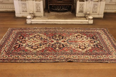 Lot 97 - ☘ A Kirman or Qom rug