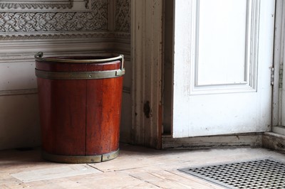 Lot 216 - ☘ A George III mahogany and brass-bound bucket