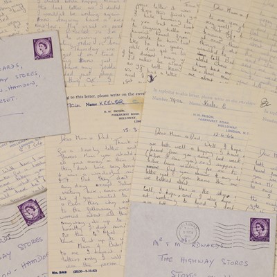 Lot 130 - A collection of Christine Keeler letters home from prison