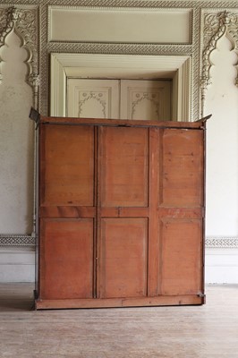 Lot 126 - ☘ A mid-Victorian mahogany triple wardrobe