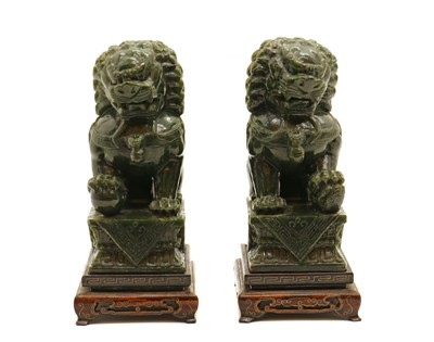 Lot 158A - A pair of Chinese hardstone carvings