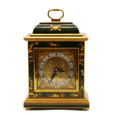 Lot 242 - A green lacquered timepiece