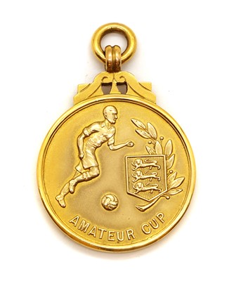 Lot 33 - A Northern Football League 9ct gold winners medal