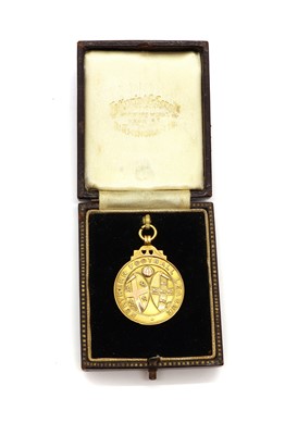 Lot 32 - A 9ct gold medal