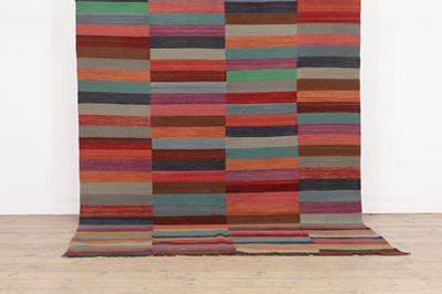 Lot 238 - A flat-weave wool rug