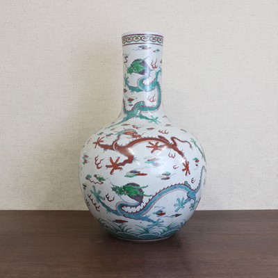 Lot 164 - A Chinese doucai tianqiuping vase