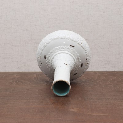 Lot 192 - A Chinese white glazed vase