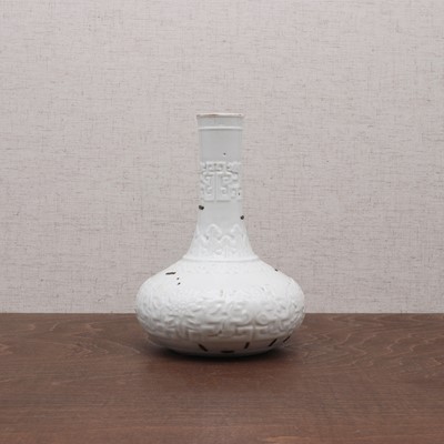 Lot 192 - A Chinese white glazed vase
