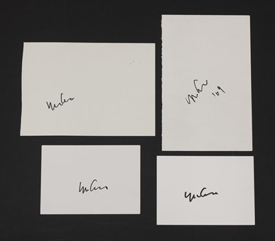 Lot 212 - Four Yoko Ono autographs