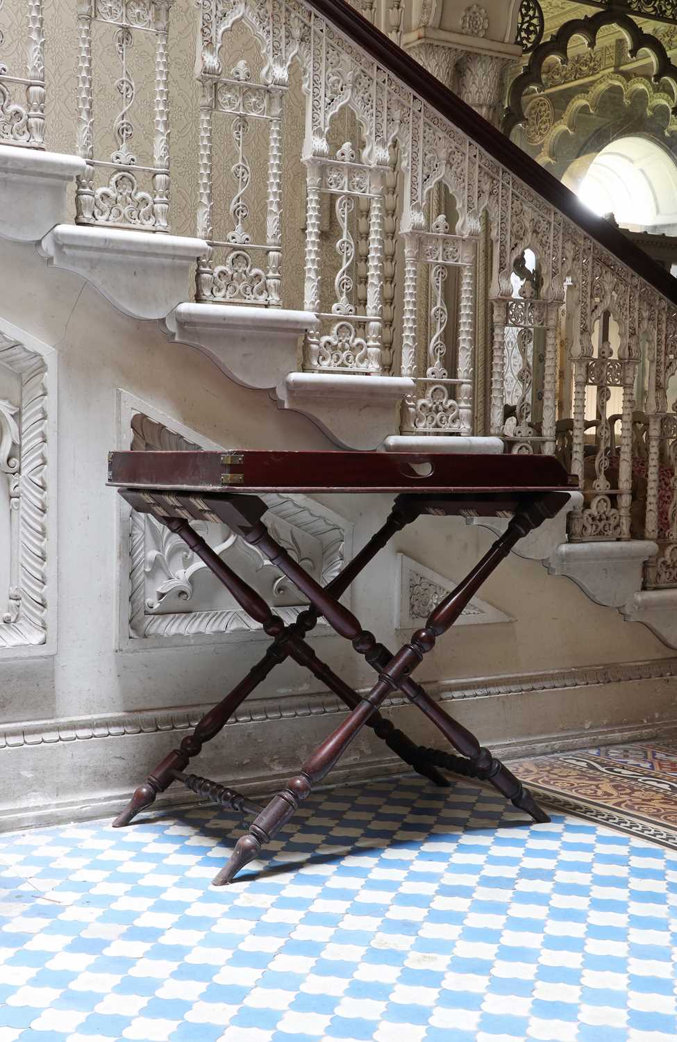 Lot 127 - A mahogany butler's tray