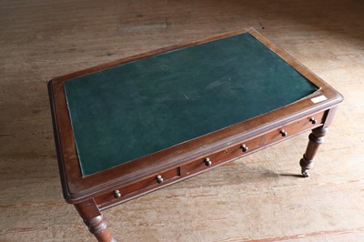 Lot 129 - ☘ A Victorian mahogany library table by James Shoolbred & Co.