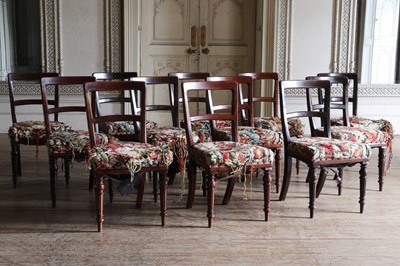 Lot 293 - ☘ A set of twelve Victorian mahogany parlour chairs