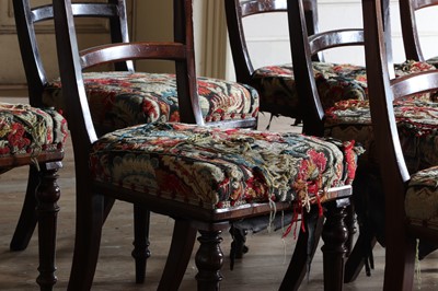 Lot 293 - ☘ A set of twelve Victorian mahogany parlour chairs