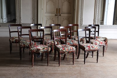 Lot 293 - ☘ A set of twelve Victorian mahogany parlour chairs